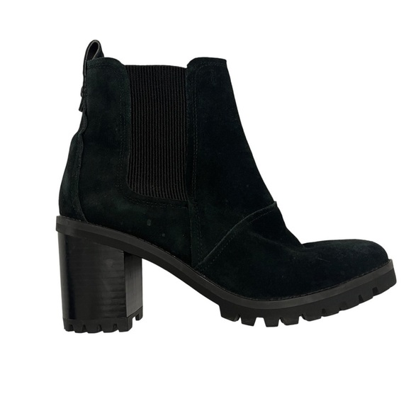 UGG Women's Hazel Waterproof Suede Boot Womens 8.5 Black - Picture 1 of 12